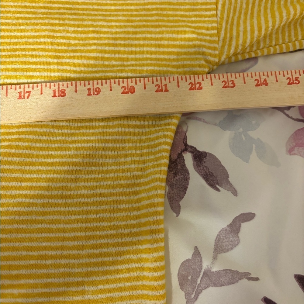 Striped V-Neck Blouse in Yellow - Picture 4 of 8